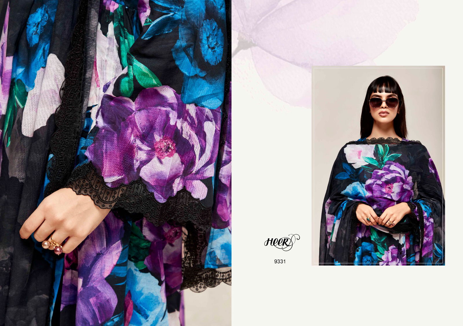 Kashmiri Garden By Kimora Linen Embroidery Printed Dress Material Wholesale Shop In Surat
